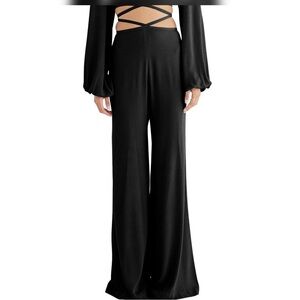 NWT Rumer Revolve Kenya black pants tie waist size small S